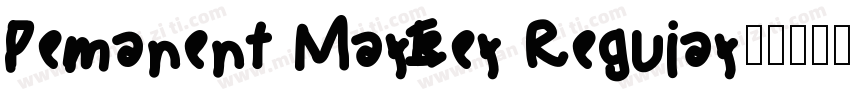 Pemanent Marker Reguiar字体字体转换